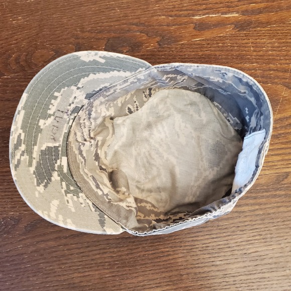 Vintage AIR FORCE DIGITAL CAMO UTILITY CAP‎ Unisex SIZE 22" - Picture 7 of 10
